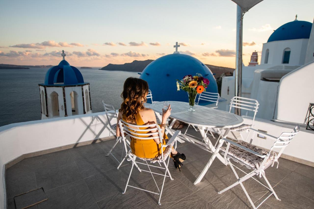 Вилла Santo Blue Horizon Blue Domes View Ия Экстерьер фото